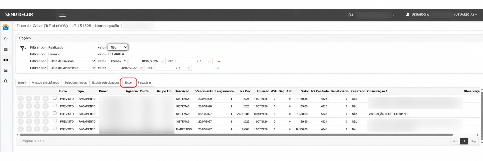Exportar a consulta para Excel